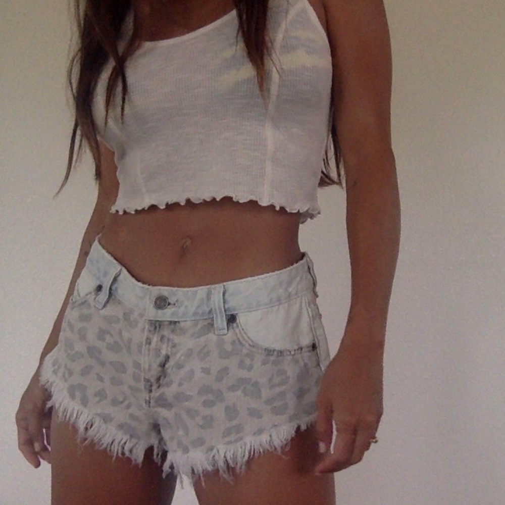 Cheeky Leopard Cutoffs